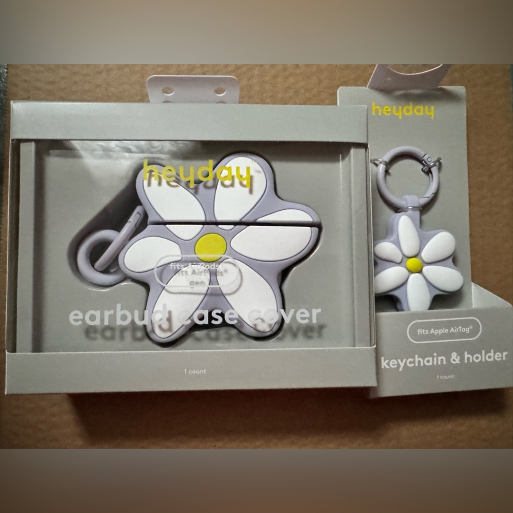 💟Heyday Earbud Case for Gen 1/2 or Gen 3 PLUS Keychain/Air Tag Holder